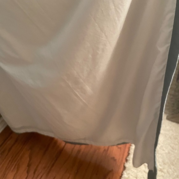 American Living Set of 2 Panels Blue Silky Like Curtain Panels - Picture 3 of 10